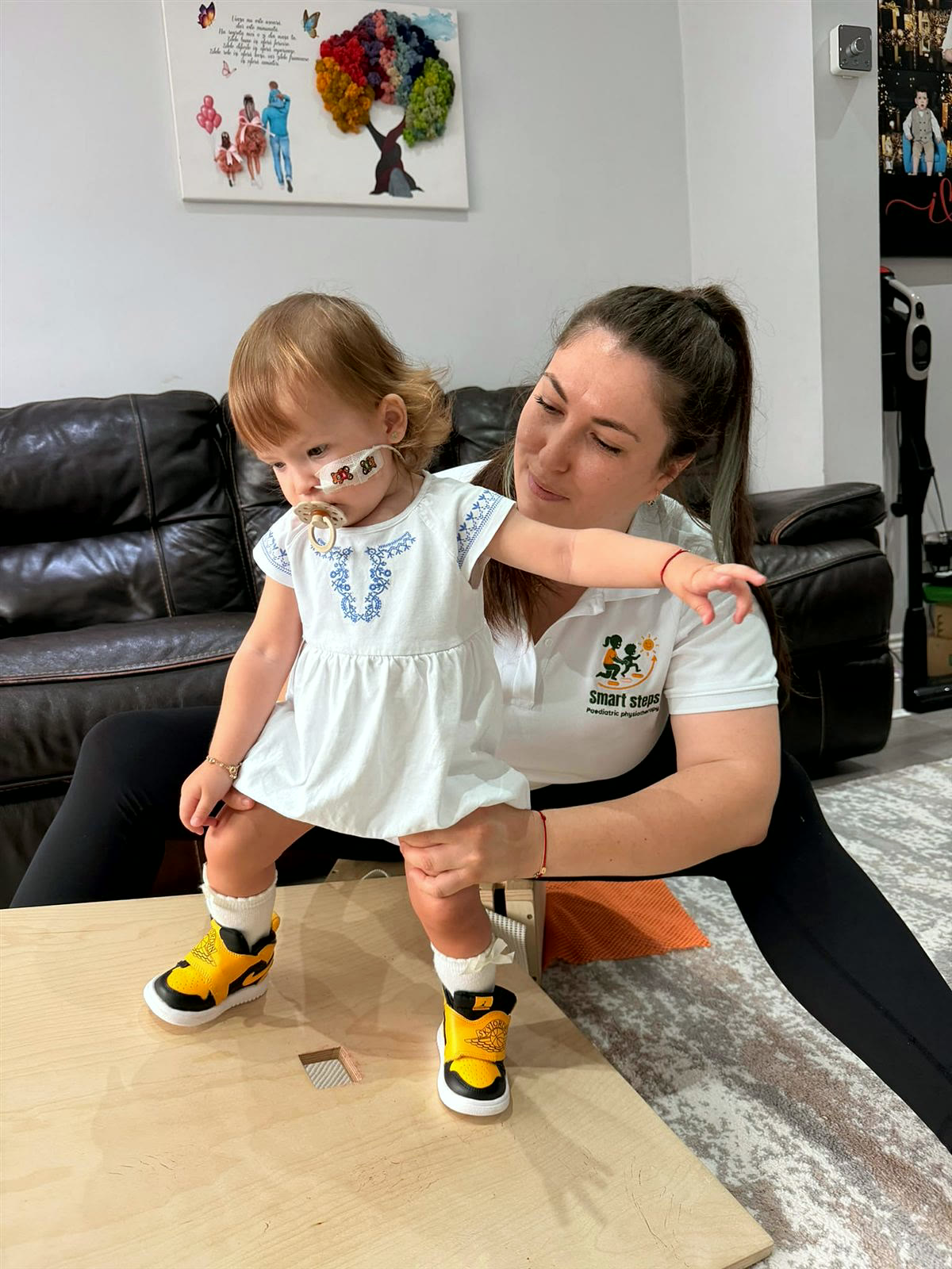 A home physiotherapy session